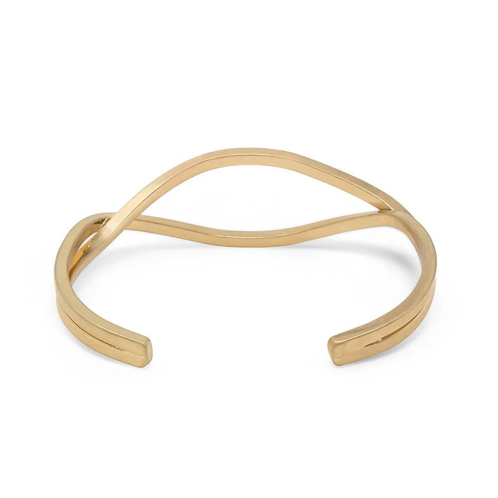 【chieko+】wave bangle　gold chieko+】wave bangle gold CHIEKO+】wave bangle † gold - メルカリ